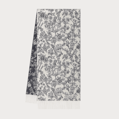 CHRISTIAN DIOR Chardons Scarf(Navy) - LONDONKELLY 英國名牌代購