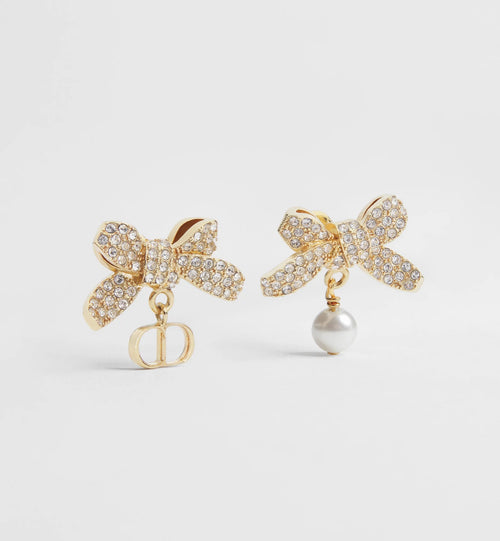CHRISTIAN DIOR Delicate Bow Earrings | 迪奧 蝴蝶結耳環 (金色) - LONDONKELLY 英國名牌代購