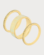 CHRISTIAN DIOR Dior Code Ring Set Gold - Finish Metal | 迪奧 一套3隻戒指 (多色) - LONDONKELLY 英國名牌代購