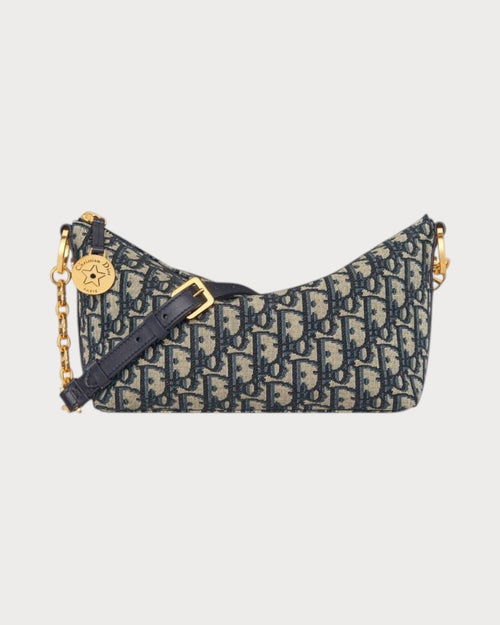 CHRISTIAN DIOR Diorstar Hobo Bag with Chain Oblique | 迪奧 手袋 (藍色老花) - LONDONKELLY 英國名牌代購