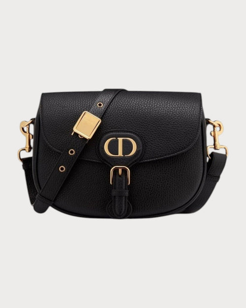 CHRISTIAN DIOR Grained Leather Dior Bobby Bag(Medium/Black) - LONDONKELLY 英國名牌代購