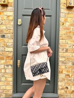 CHRISTIAN DIOR Long Saddle Wallet with Chain | 迪奧 銀包連鏈帶 (多色) - LondonKelly 英國名牌代購