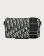CHRISTIAN DIOR Men's Roller Messenger Bag | 迪奧 郵差袋 (藍色老花) - LONDONKELLY