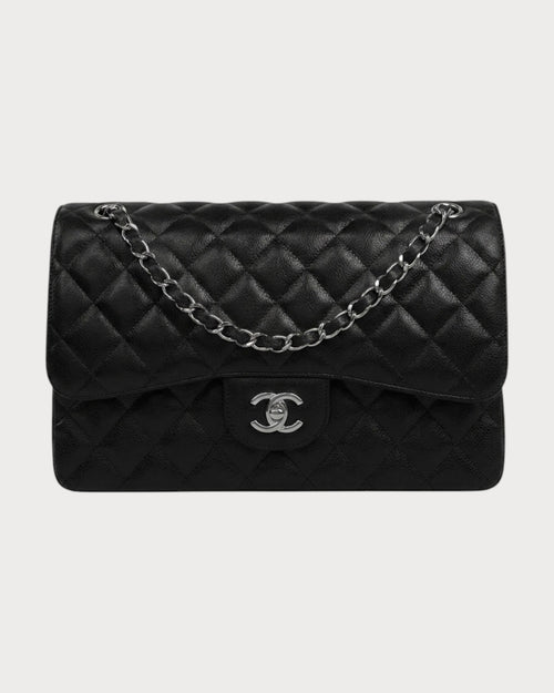 CHANEL A58600 Classic Handbag Grained Calfskin(Large/2 Colors)