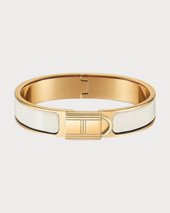 HERMES Clic Cadenas Bracelet | 愛馬仕 手鑄 (White)