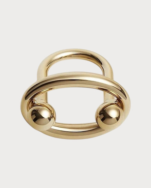 HERMES Satellite Scarf 90 Ring | 愛馬仕 絲巾扣 (Gold)