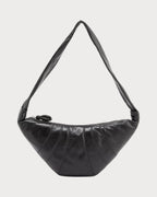 LEMAIRE Men's Croissant Medium Leather Cross - Body Bag | 男仕手袋 (黑色) - LONDONKELLY 英國名牌代購