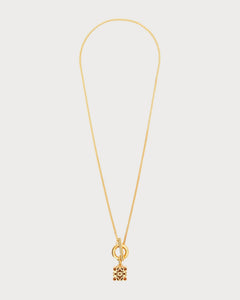 LOEWE Anagram Cube Pendant | 羅意威 頸鏈 (金色)