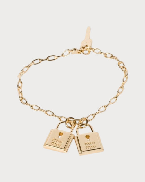 MIU MIU Bracelet with Charms | 繆繆 手鏈 (金色) - LONDONKELLY 英國名牌代購