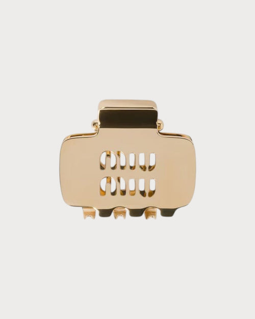 MIU MIU Small Claw Clip with Logo | 繆繆 髮夾 (細碼/金色) - LondonKelly 英國名牌代購