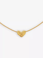 MONICA VINADER Heart - Charm 18ct Yellow Gold - Plated Vermeil Sterling - Silver Pendant Necklace | 愛心頸鏈 (金色) - LondonKelly 英國名牌代購