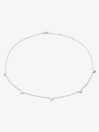 MONICA VINADER Heart Station Sterling - Silver Adjustable Chain Necklace | 頸鏈 (銀色) - LondonKelly 英國名牌代購