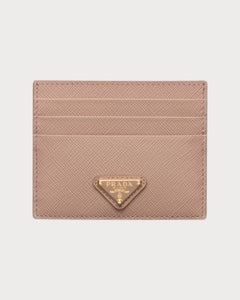 PRADA 1MC025 Saffiano Leather Triangle Logo Card Holder | 普拉達 卡套 (多色) - LONDONKELLY 英國名牌代購