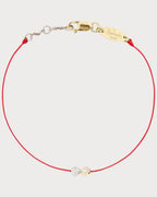 REDLINE 20th Anniversary Two - Tone Gold and Diamond Thread Bracelet | 紅繩 手鍊（紅色） - LONDONKELLY 英國名牌代購