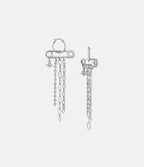 VIVIENNE WESTWOOD Ginetta Earrings Platinum | 西太后 耳環 (銀色) - LondonKelly 英國名牌代購