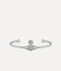 VIVIENNE WESTWOOD Grace Bas Relief Open Bangle | 西太后 手鐲 (銀色) - LondonKelly 英國名牌代購