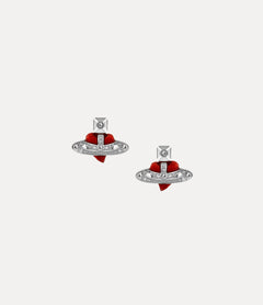 VIVIENNE WESTWOOD New Diamante Heart Earrings | 西太后 心形耳環 (多色) - LondonKelly 英國名牌代購