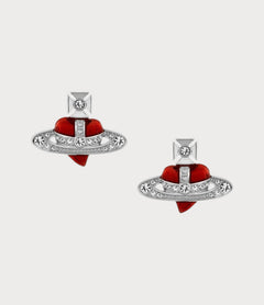 VIVIENNE WESTWOOD New Diamante Heart Earrings | 西太后 心形耳環 (多色) - LONDONKELLY 英國名牌代購