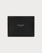 YSL SAINT LAURENT Men's Saint Laurent Paris Credit Card Case In Smooth Leather | 聖羅蘭 男仕卡套 (黑色) - LONDONKELLY 英國名牌代購