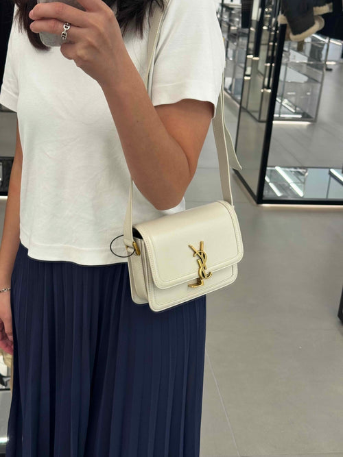 YSL SAINT LAURENT Solferino Satchel in Box Leather(Small/2 Colors) - LONDONKELLY 英國名牌代購