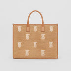 BURBERRY Large Freya Tote Bag | 博柏利 草編手提袋 (大碼/啡色)