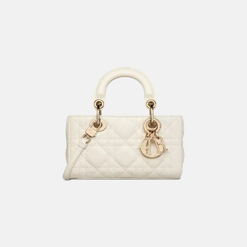 [2023 新款] CHRISTIAN DIOR Micro Lady D-Joy Bag | 迪奧 迷你D-Joy手袋 (White)